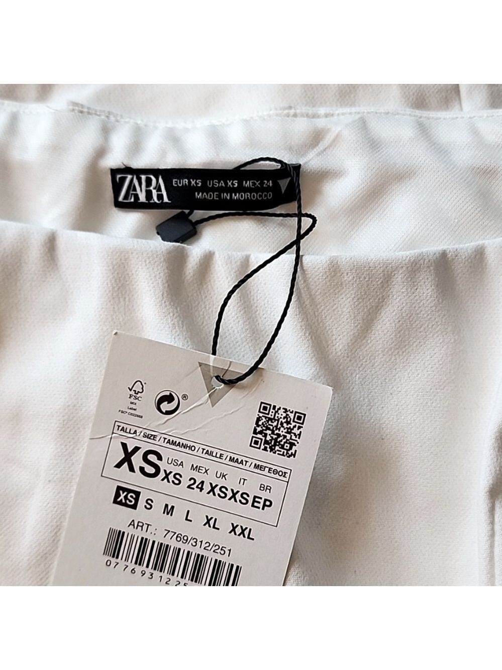NWT Zara Fitted Off Shoulder Dress, Size XS - Picture 13 of 13
